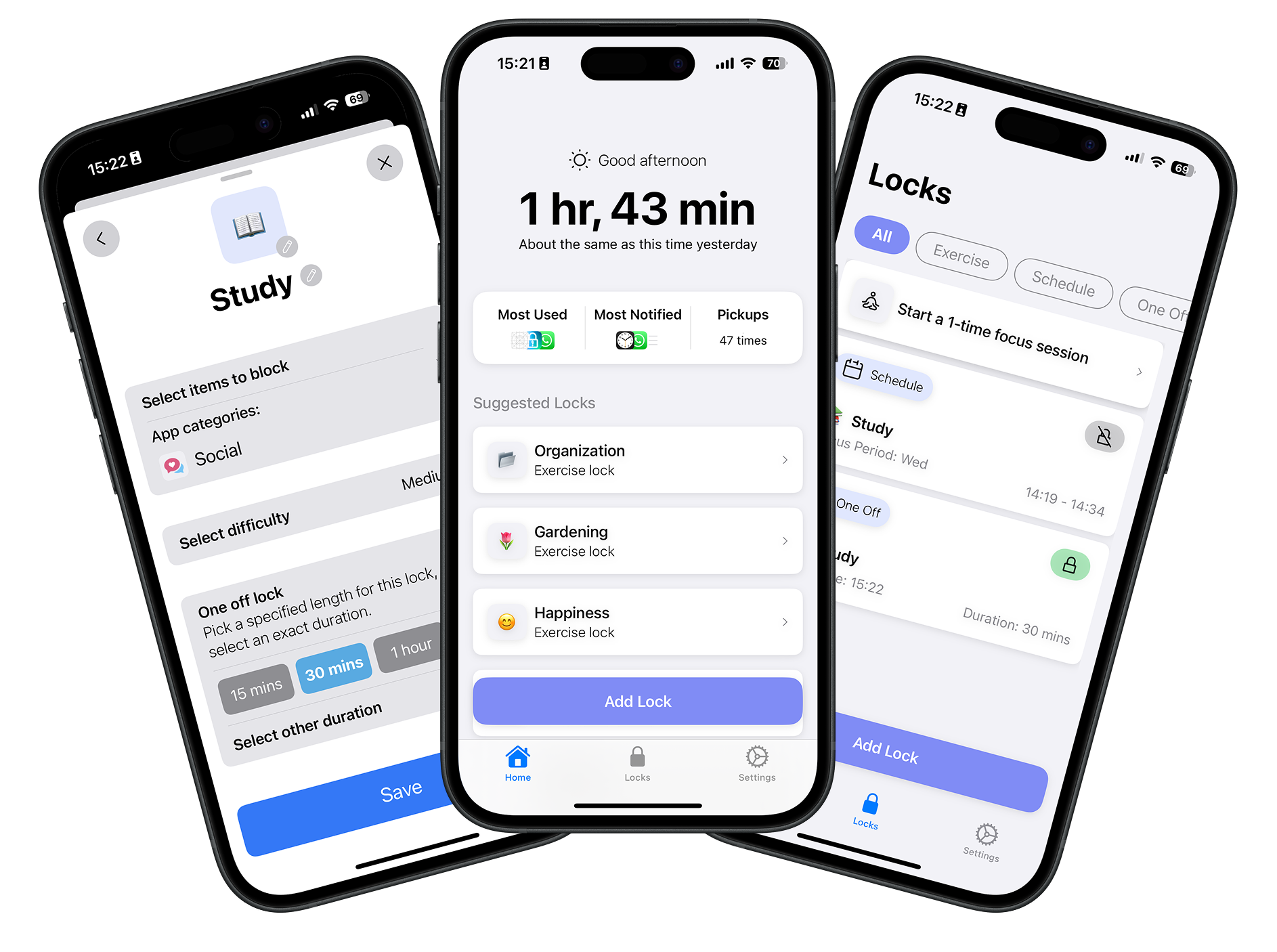 TimeOut App Interface